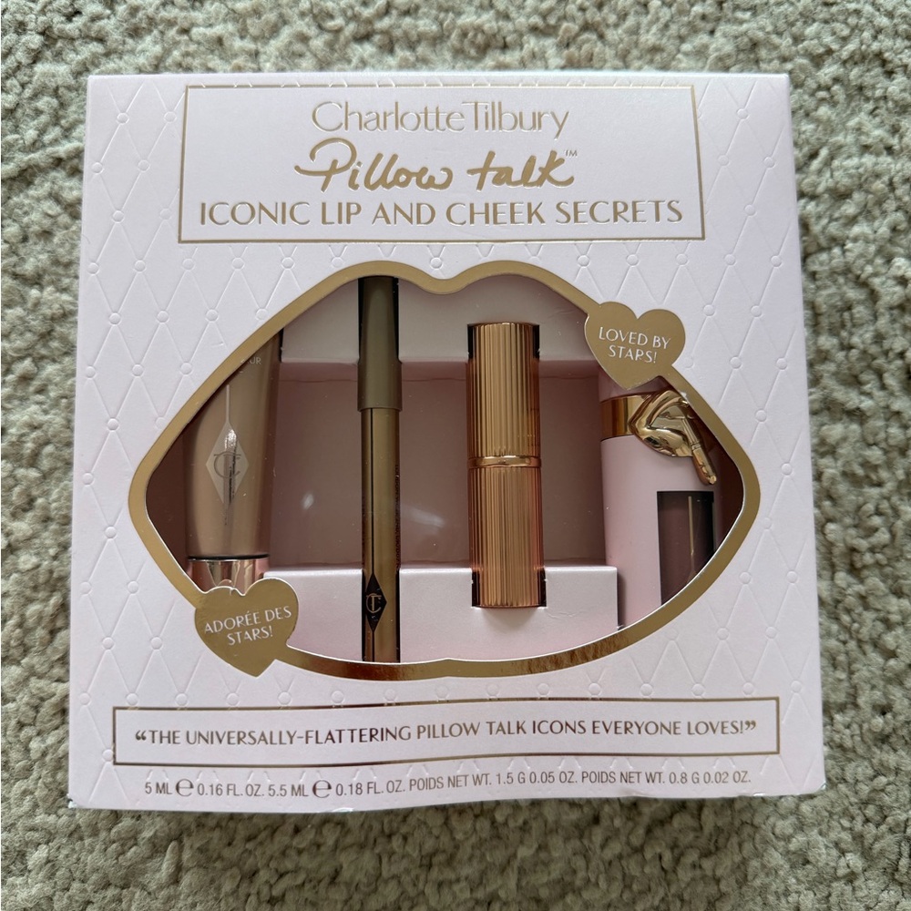 Charlotte Tilbury pillow talk iconic lip and cheek secrets set